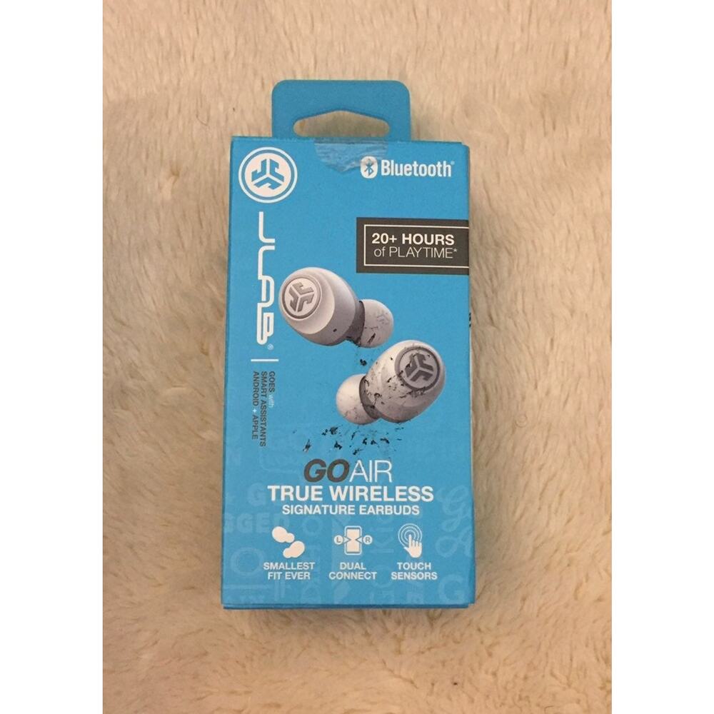 JLab GO Air True Wireless Earbuds-White
